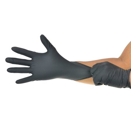 Dealmed Nitrile Exam Gloves, Nitrile, Powder-Free, S, 1000 PK, Black 787351
